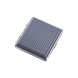 Пластиковый портсигар Champ High Stripe на 20 стандартных сигарет Серый (40519062GR)