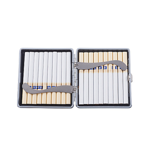 Пластиковый портсигар Champ High Stripe на 20 стандартных сигарет Серый (40519062GR)