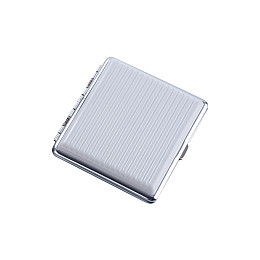 Пластиковый портсигар Champ High Stripe на 20 стандартных сигарет Белый (40519062WH)