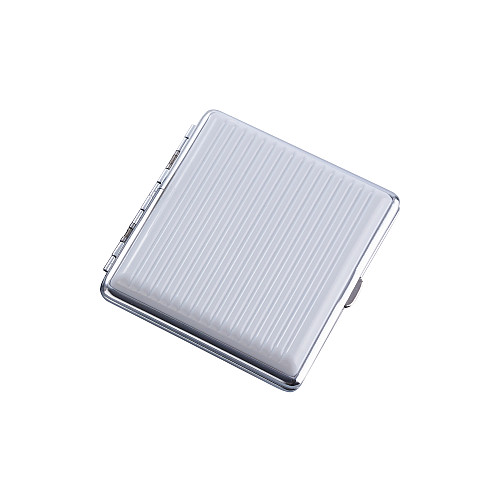 Пластиковый портсигар Champ High Stripe на 20 стандартных сигарет Белый (40519062WH)