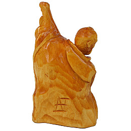 Авторська статуетка ручної роботи з дерева Cossack Козак Бандурист Бежевий (NA2001-2)