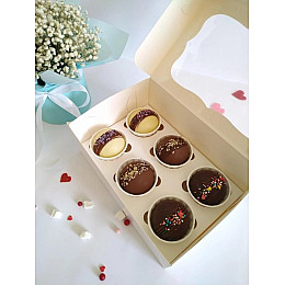 Шоколадные бомбочки Mr.Plum Классический набор 6 шт 5,5 см 240 г
