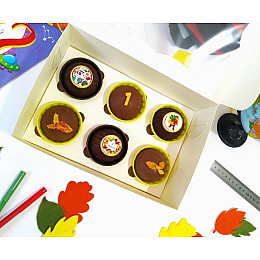 Шоколадные бомбочки Mr.Plum 1 Вересня Молочный из какао и маршмелоа 6 шт 5,5 см 280 г