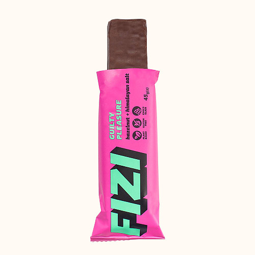 Шоколадный батончик без глютена FIZI Hazelnut himalayan salt 45 г х 10 шт Веган (4820262540023)