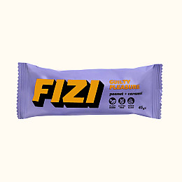 Шоколадний батончик без глютену FIZI Peanut caramel 45 г х 10 шт Веган (4820262540047)