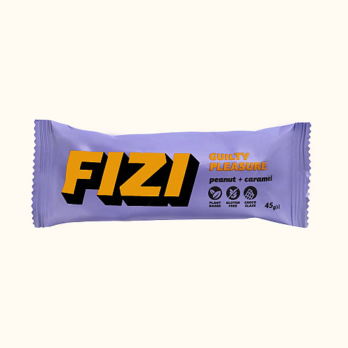 Шоколадный батончик без глютена FIZI Peanut caramel 45 г х 10 шт Веган (4820262540047)