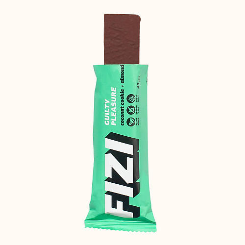 Шоколадний батончик без глютену FIZI Coconut cookie almond 45 г х 10 шт Веган (4820262540030)