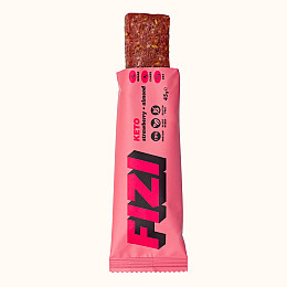 Кето батончик протеїновий FIZI Strawberry almond 45 г х 10 шт Веган (4820262540368)