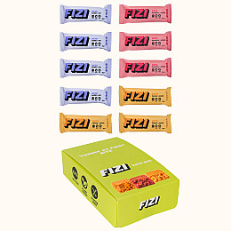 Набір кето батончиків протеїнових FIZI Keto Box 45 г х 10 шт Веган