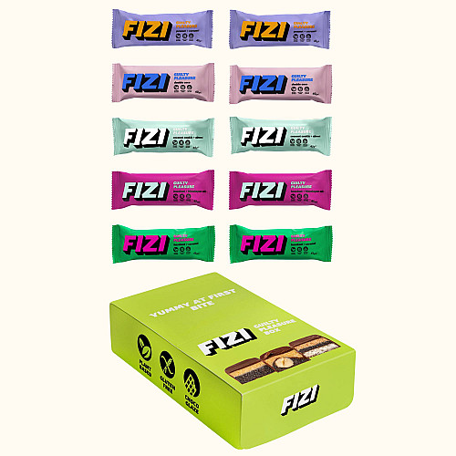 Набор шоколадных батончиков FIZI Guilty Pleasure box 10 шт Веган (4820262540412)