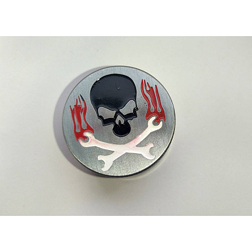 Гріндер для розмелу тютюну ASHTRAY Амстердам HL-243 Череп з кістками Silver (14962-hbr)