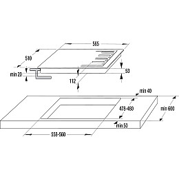 Газовая варочная поверхность Gorenje GT642SYW (BG6BA-G0B) (6624115)