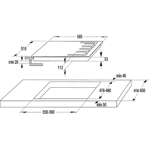 Газовая варочная поверхность Gorenje GT642SYW (BG6BA-G0B) (6624115)