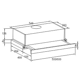 Вытяжка кухонная LIBERTY Slide 265 AV