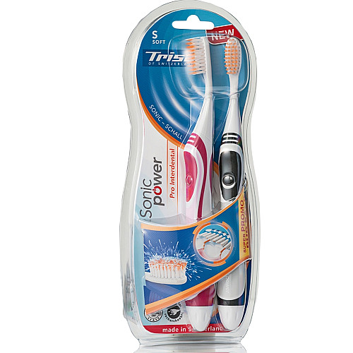 Электрические зубные щетки 2 шт Trisa Duo SonicPower Akku Pro 4667.0210 (4199)