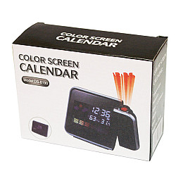 Часы-гигрометр с проэктором Kamtoa 8190 Black (0932)