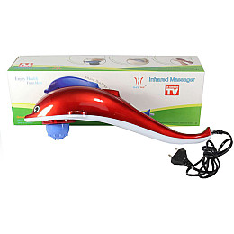 Ручной вибромассажер Дельфин Красный (np2_1159)