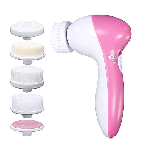 Массажер для лица Beauty Care Massager AE-8782 5 in 1 Белый/розовый (np2_0929)