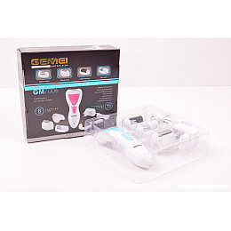 Эпилятор-пемза Gemei GM 7006 4в1 Бело-розовый (1009002N)
