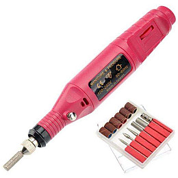 Компактный фрезер для маникюра и педикюра Variable Speed Rotary Low Noise Розовый