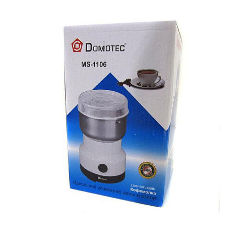 Кофемолка Domotec MS-1106 150W Белый (005283)