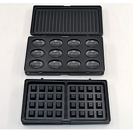 Сендвичница Domotec MS 7704 вафельница 4 в 1 Черный (008090)