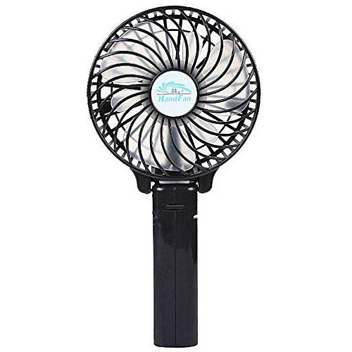 Портативный ручной вентилятор handy mini fan с аккумулятором 18650, черный