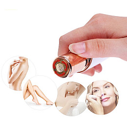 Карманный эпилятор SUNROZ Flawless для безболезненного удаления волос на лице с подсветкой Белый (SUN0830)