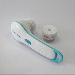 Багатофункціональна електрична щітка SUNROZ Spin Spa для тіла та обличчя Білий (SUN5440)