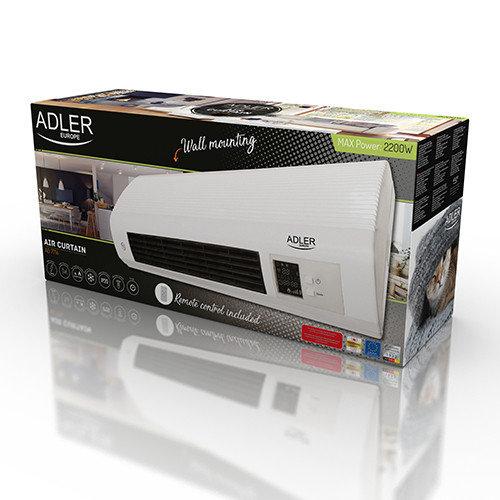Тепловентилятор с пультом Adler AD 7714 535 x 218 x 130 мм Белый