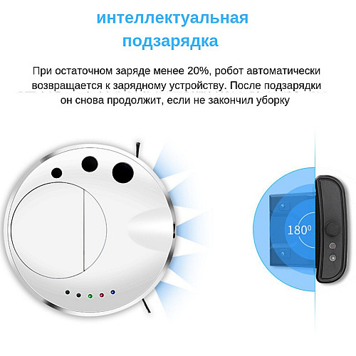 Тихий ультратонкий моющий робот-пылесос INSPIRE с функцией ультразвуковой самоочистки FQ3C White (90719390)