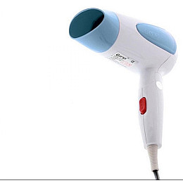 Фен дорожный для укладки волос Gemei GM -1756 Белый (300004)