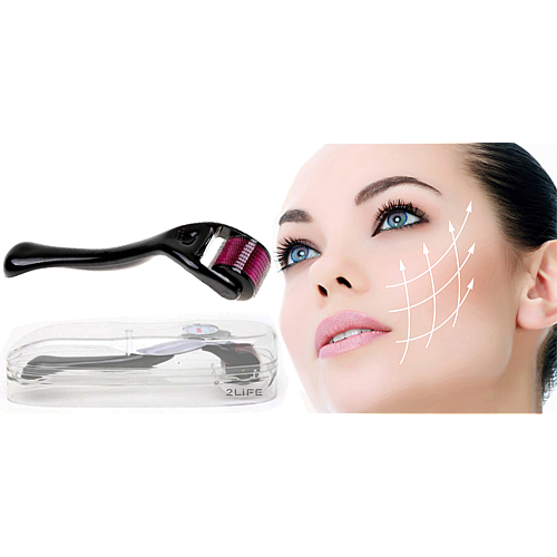 Мезороллер для лица AIW 75 Skin Roller System 540 игл длина иглы 0.75 мм Black (n-55)