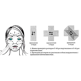 Мезороллер для лица AIW 75 Skin Roller System 540 игл длина иглы 75 мм Black (vol-55)