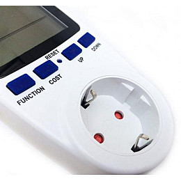 Розетка энергометр вольтметр амперметр ваттметр Intertek Cat 2 3680W