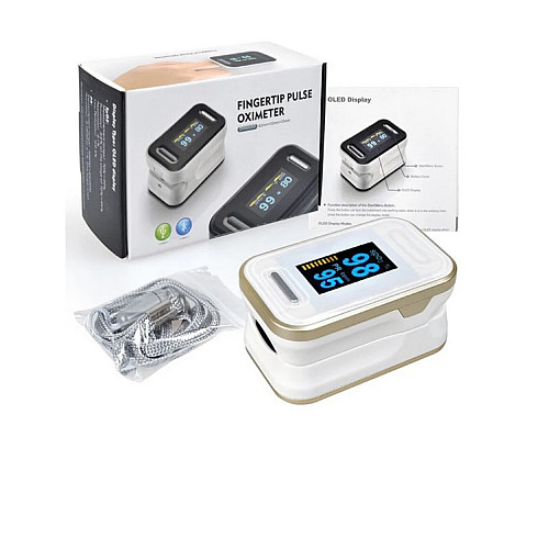 Пульсоксиметр на палец OYK-81C для изменения пульса и сатурации крови Pulse Oximeter White (MAS40389)
