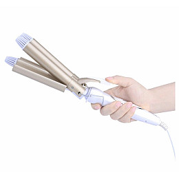 Плойка для волос Kemei KM1010 Золотисто-белая (300149)