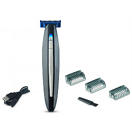 Мужская Электробритва с триммером MicroTouch Solo Black-Blue  (3sm_912884390)