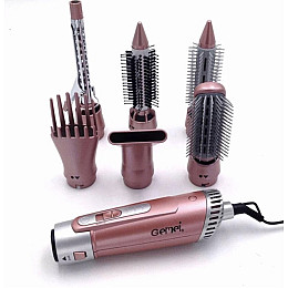Фен для укладки волос c насадками 7 в 1 Gemei GM-4831 Розовый (300432)