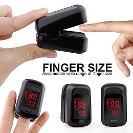 Пульсоксиметр на палец медицинский Yukui C3 Черный (100596)