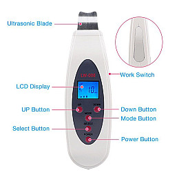 Ультразвуковой скрабер для лица Konmison LW-006 Белый (100626)