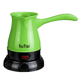 Кофеварка-турка электрическая SuTai 168 600W 0.5л Зеленая (77-01172-01)