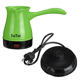 Кофеварка-турка электрическая SuTai 168 600W 0.5л Зеленая (77-01172-01)