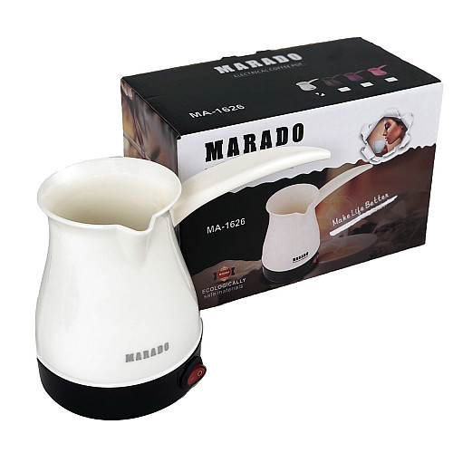 Электрическая кофеварка-турка Marado MA-1626 Белая (77-01530-01)