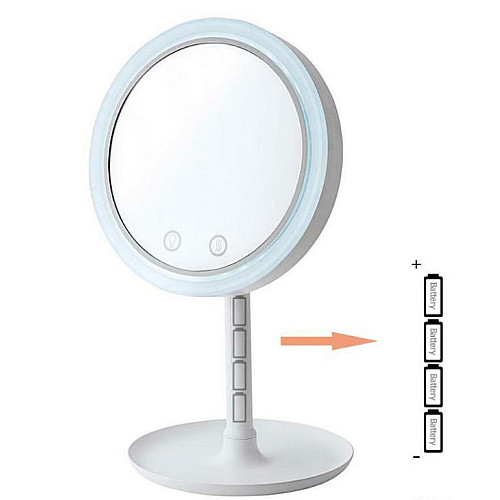 Зеркало для макияжа Beauty Breeze 2264 с LED подсветкой от батареек и USB (300894)