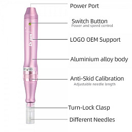 Беспроводной Дермапен (Дермаштамп) Электрический Мезороллер Для Лица Dr.Pen M7 (185)