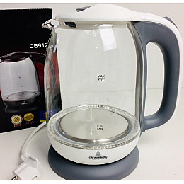 Чайник CROWNBERG CB9121 220V 1.7L Gray (300952GR)