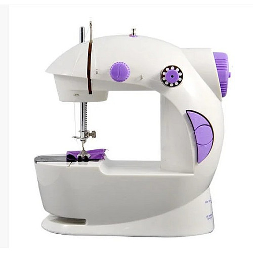 Мини швейная машинка Sewing Machine FHSM - 201 4 в 1 с подсветкой и адаптером