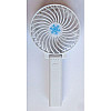Вентилятор аккумуляторный мини с ручкой USB диаметр 10см Handy Mini Fan белый