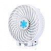 Вентилятор аккумуляторный мини с ручкой USB диаметр 10см Handy Mini Fan белый